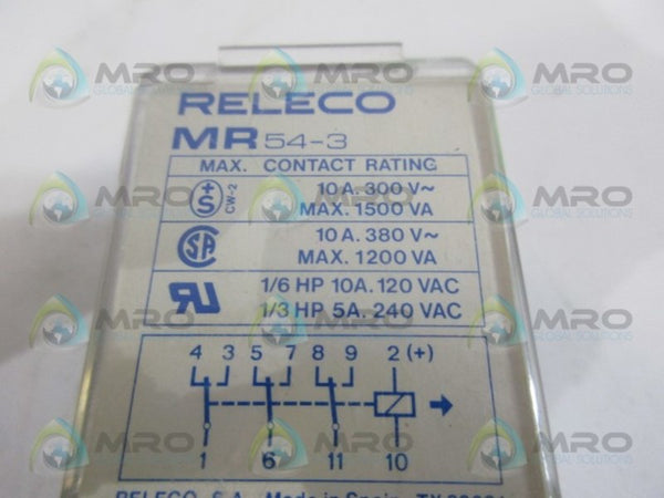 RELECO MR-54-3 RELAY UNMP