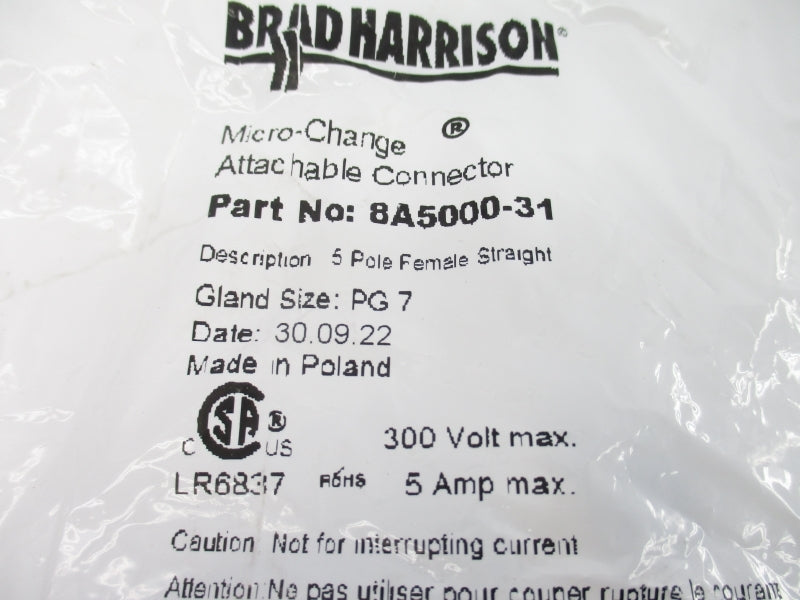 DANIEL WOODHEAD 8A5000-31 300V 5A NSMP