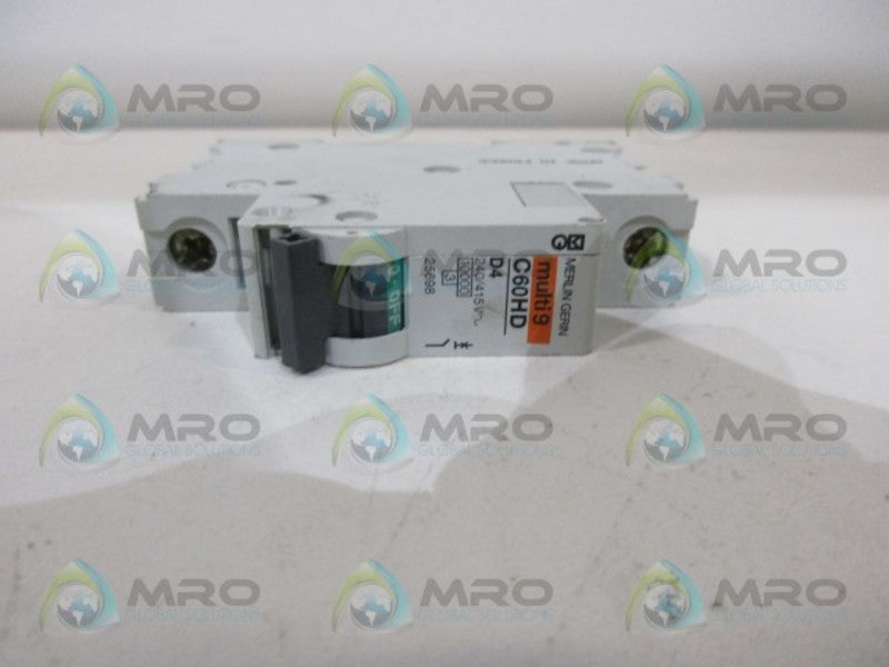 MERLIN GERIN C60HD CIRUCIT BREAKER D4 1POLE NSNP