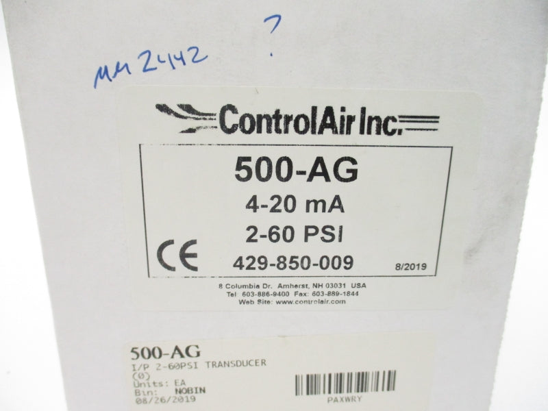 CONTROLAIR  500-AG 2-60PSI NSMP