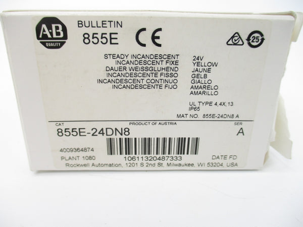 ALLEN BRADLEY 855E-24DN8 SER. A 24VAC/DC (WH) NSMP