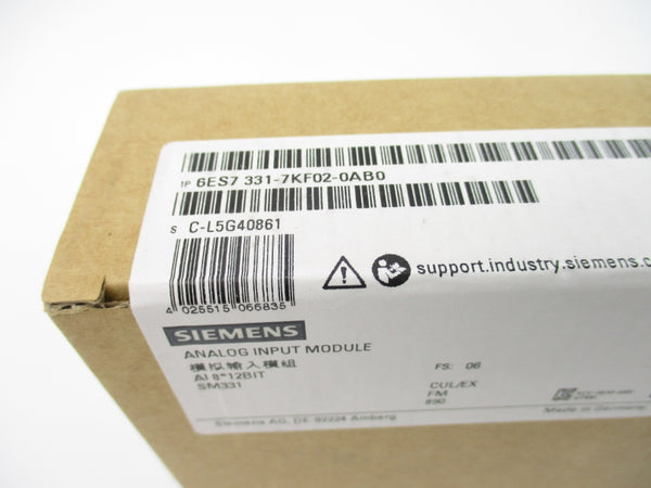 SIEMENS 6ES7 331-7KF02-0AB0 NSFS
