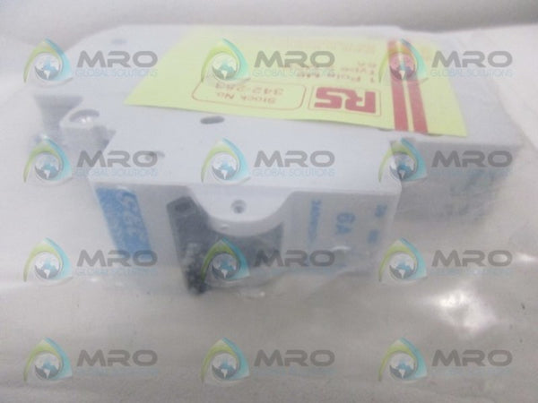 RS COMPONENTS 1POLE M6 TPE2 MCB 6A CIRCUIT BREAKER NSMP