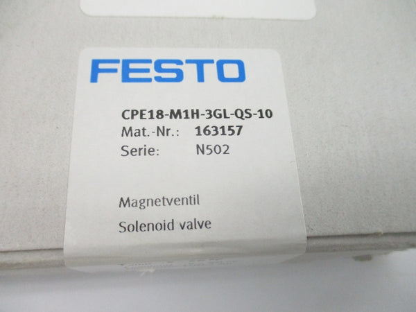 FESTO CPE18-M1H-3GL-QS-10 163157 24VDC NSMP