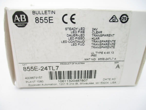 ALLEN BRADLEY 855E-24TL7 SER. A 24VAC/DC (WH) NSMP