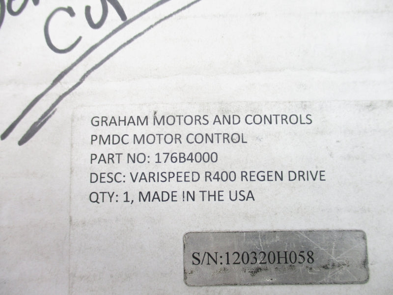 GRAHAM MOTORS AND CONTROLS 176B4000 NSMP
