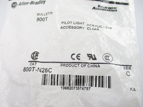 ALLEN BRADLEY 800T-N26C SER. C NSMP