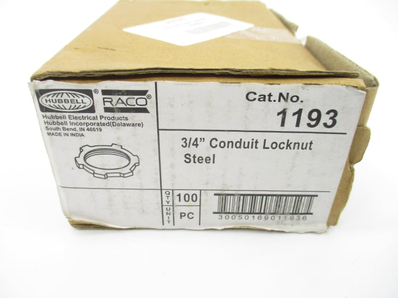 HUBBELL 1193 3/4" (PKG OF 100) NSMP