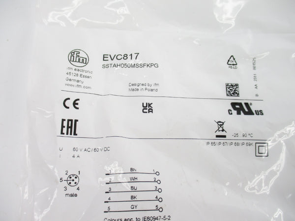 IFM EFECTOR SDN20-24-480CC SSTAH050MSSFKPG 60VAC/DC 4A NSMP