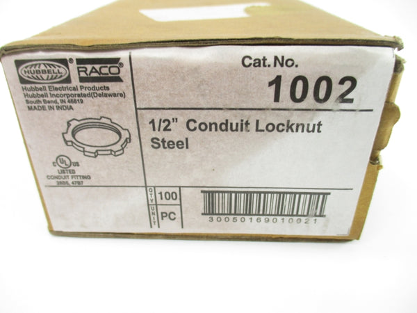 HUBBELL 1002 1/2" (PKG OF 100) NSMP