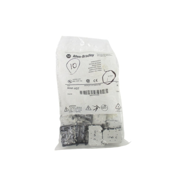 ALLEN BRADLEY 800F-XD7 SER. A (PKG OF 10) NSMP
