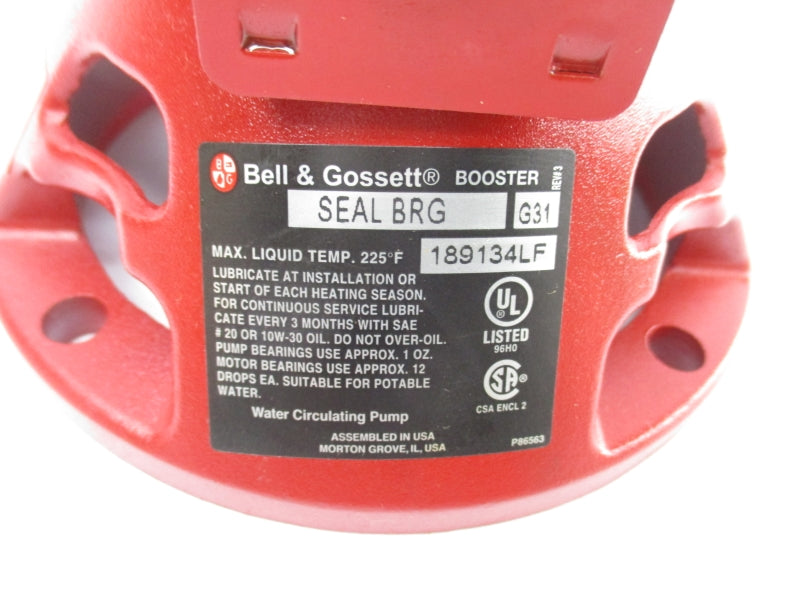 BELL & GOSSETT 189134LF UNMP