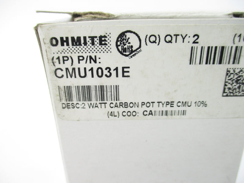 OHMITE CMU1031E (PKG OF 2) NSMP