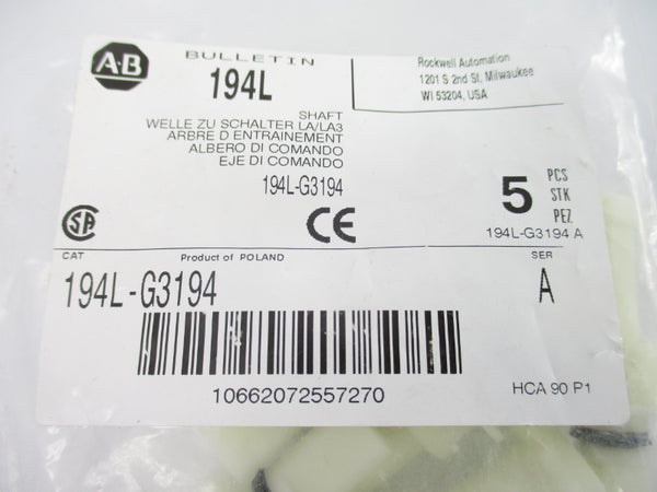 ALLEN BRADLEY 194L-G3194 SER. A (PKG OF 5) NSMP
