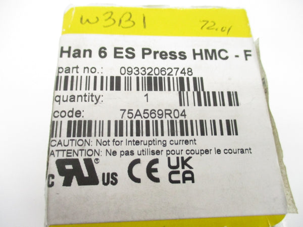 HARTING 09332062748 HAN6ESPRESSHMC-F 500V 16A NSMP