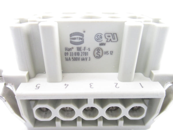 HARTING 09330102701 HAN10E-F-S 500V 16A NSNP
