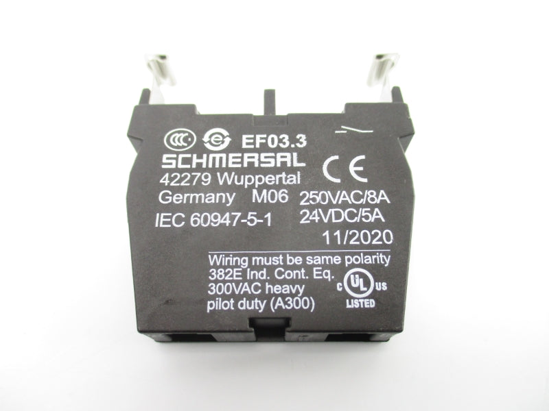 SCHMERSAL EF03.3 250VAC 8A NSNP