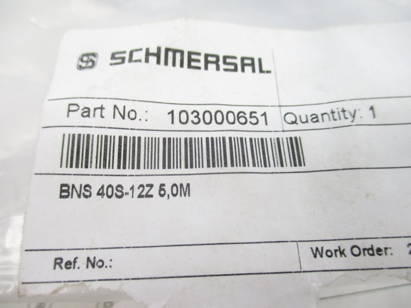 SCHMERSAL 103000651 BNS40S-12Z5.0M NSMP
