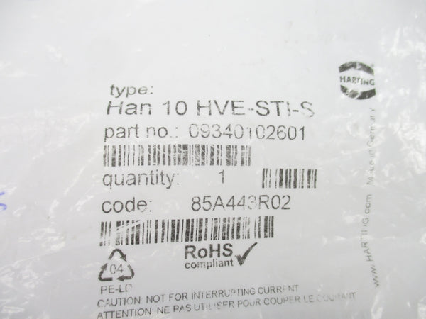 HARTING 09340102601 HAN10HVE-STI-S NSMP