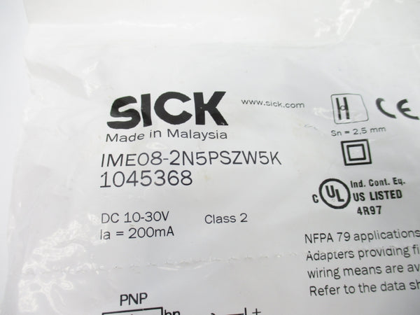 SICK IME08-2N5PSZW5K 1045368 10-30VDC NSMP
