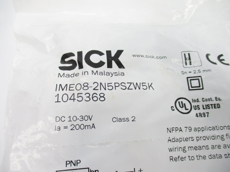 SICK IME08-2N5PSZW5K 1045368 10-30VDC NSMP
