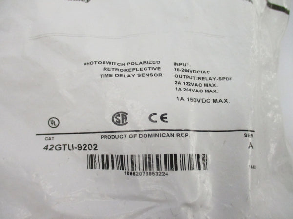 ALLEN BRADLEY 42GTU-9202 SER. A 70-264VDC/AC 1A NSMP