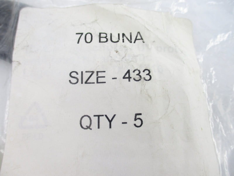 O-RING 70BUNA 433 (PKG OF 5) NSMP
