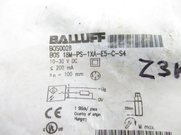 BALLUFF BOS18M-PS-1XA-E5-C-S4 BOS0028 10-30VDC NSMP