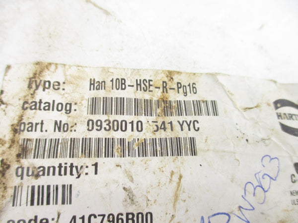 HARTING 09300101541 HAN10B-HSE-R-PG16 NSMP
