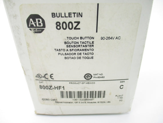 ALLEN BRADLEY 800Z-HF1 SER. C 90-264VAC (WH) NSMP