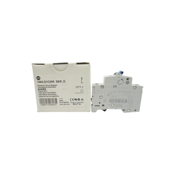 ALLEN BRADLEY 1492-D1C005 SER. D 277V 0.5A NSMP