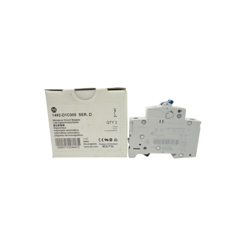 ALLEN BRADLEY 1492-D1C005 SER. D 277V 0.5A NSMP