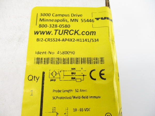 TURCK BI2-CRS524-AP4X2-H1141/S34 4580090 10-65VDC NSFS