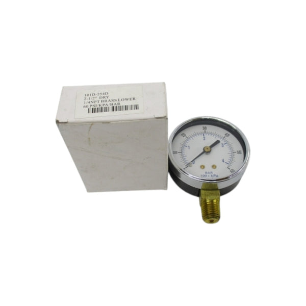 GAUGE 101D-254D 60PSI 2-1/2" NSMP