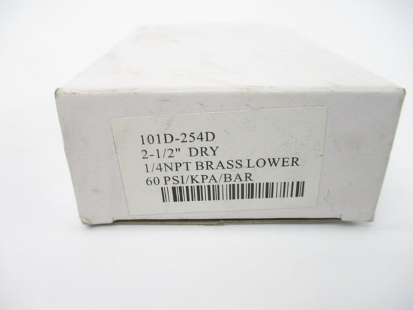 GAUGE 101D-254D 60PSI 2-1/2" NSMP