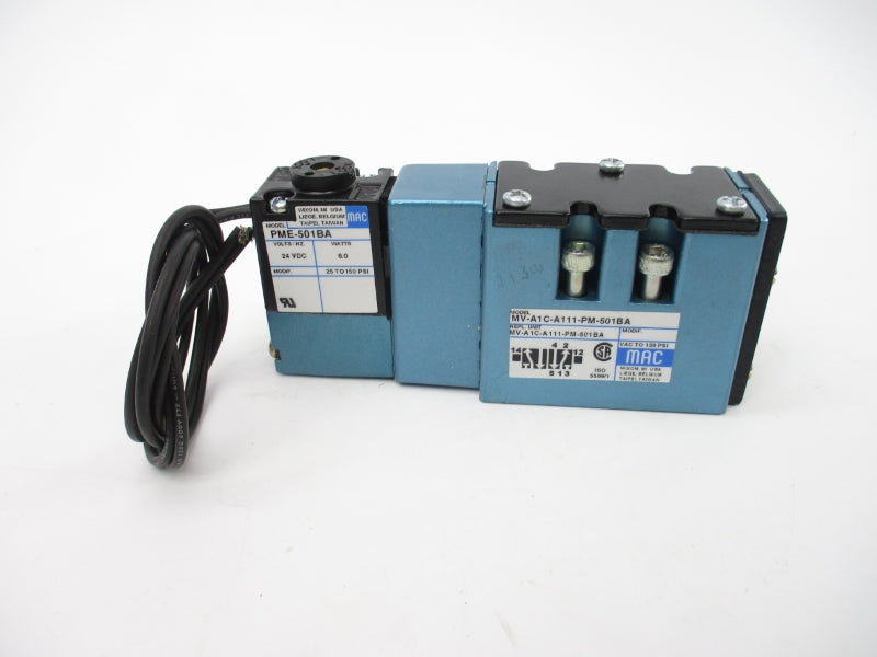 MAC MV-A1C-A111-PM-501BA 24VDC 25-150PSI NSMP