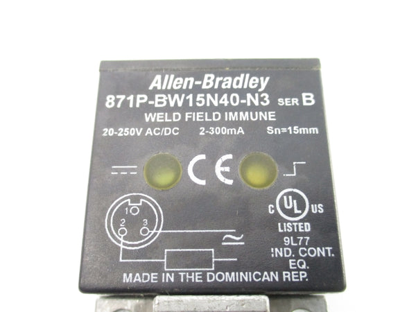 ALLEN BRADLEY 871P-BW15N40-N3 SER. B 20-250VAC/DC NSNP