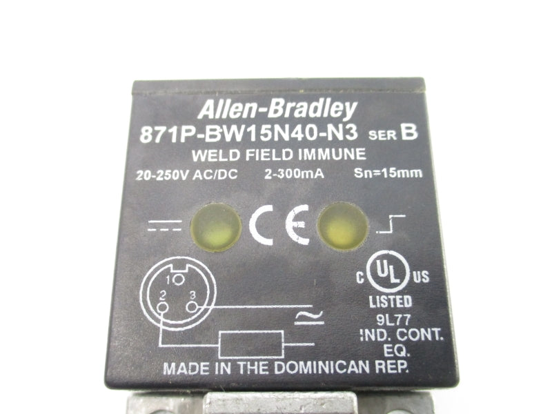 ALLEN BRADLEY 871P-BW15N40-N3 SER. B 20-250VAC/DC NSNP
