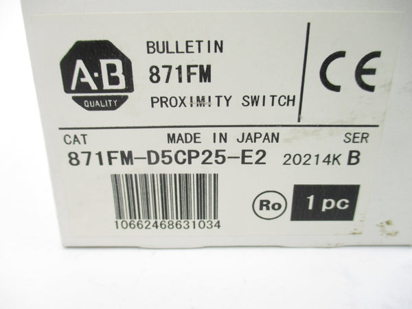 ALLEN BRADLEY 871FM-D5CP25-E2 SER. B 12-24VDC (WH) NSMP