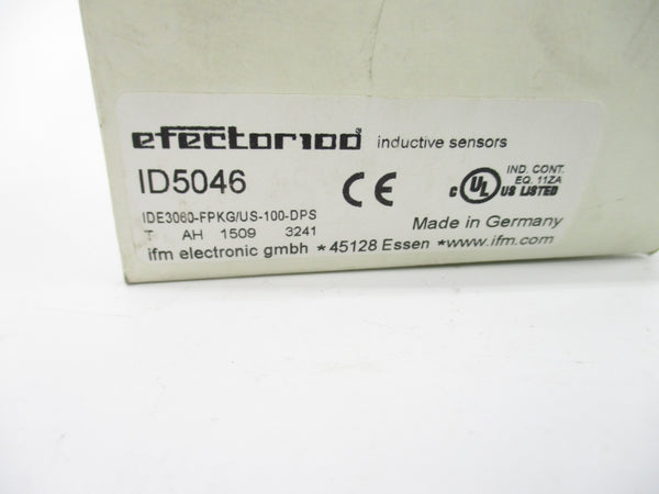 IFM EFECTOR IDE3060-FPKG/US-100DPS ID5046 10-36VDC NSMP