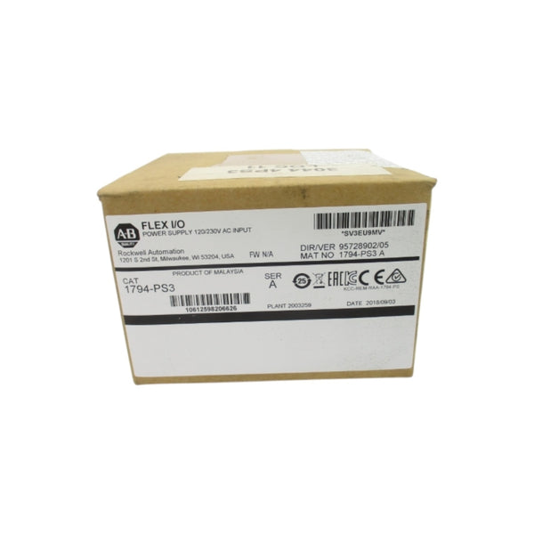 ALLEN BRADLEY 1794-PS3 SER. A 120-230VAC DATE: 2018 NSMP