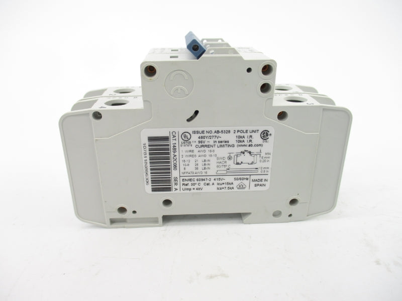 ALLEN BRADLEY 1489-A2C080 SER. A 277VAC 8A NSMP