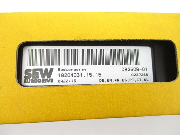 SEW EURODRIVE 18024031.15.15 DBG60B-01 NSMP
