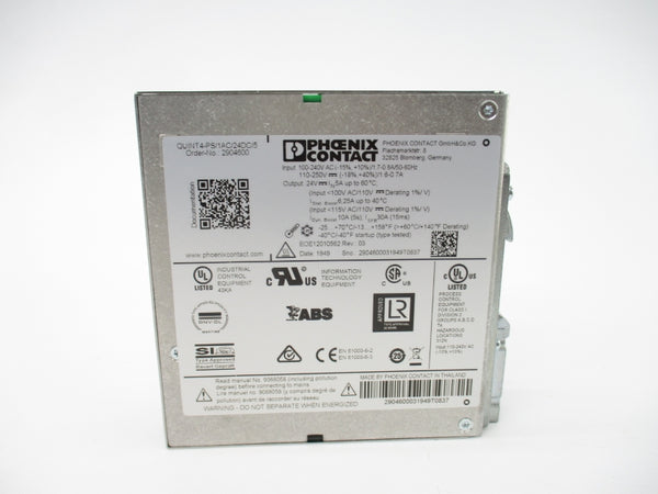 PHOENIX CONTACT QUINT4-PS1AC/24DC/5 2904600 100-240VAC 0.8-1.7A NSMP