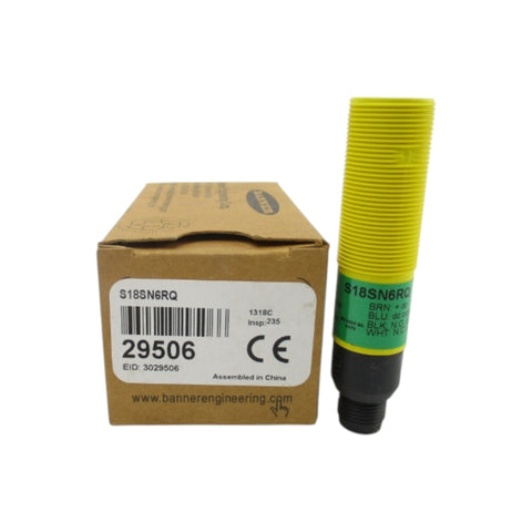 BANNER ENGINEERING S18SN6RQ 29506 10-30VDC (AS PICTURED) NSMP