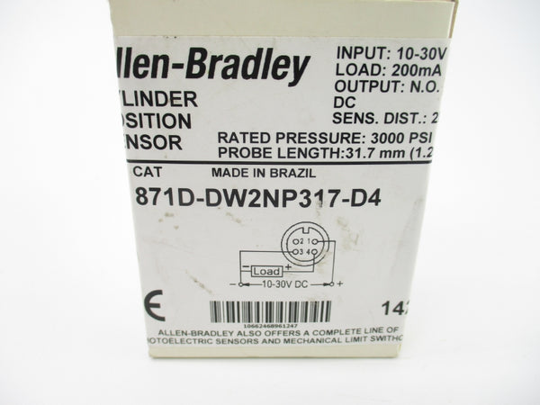 ALLEN BRADLEY 871D-DW2NP317-D4 SER. A 10-30VDC (WH) NSMP