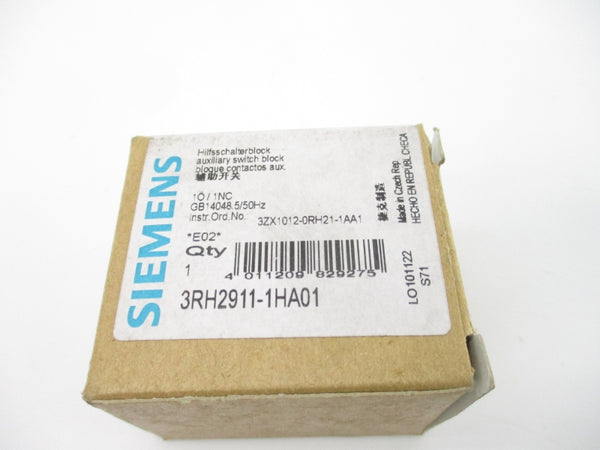 SIEMENS 3RH2911-1HA01 240V 10A NSMP