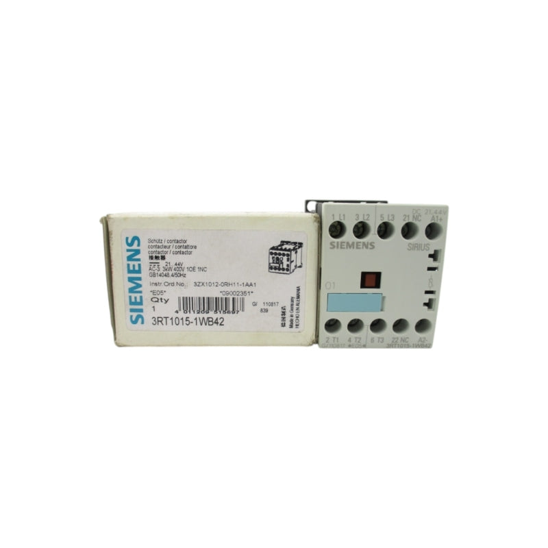 SIEMENS 3RT1015-1WB42 21-44VDC 50A NSMP