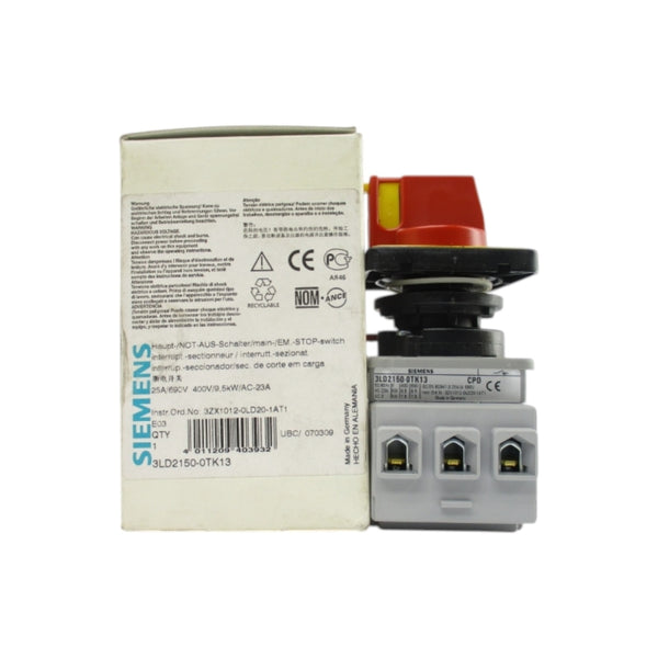 SIEMENS 3LD2150-0TK13 600VAC 25A NSMP