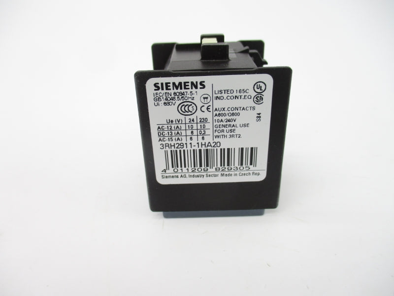 SIEMENS 3RH2911-1HA20 240V 10A NSMP
